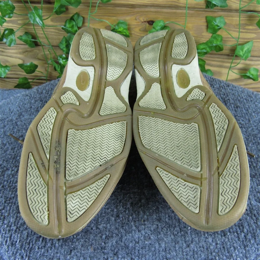 Dr. Scholl's Men Sea Breeze Boat Shoe Brown Leather Size 9 Wide Gently Used 2025